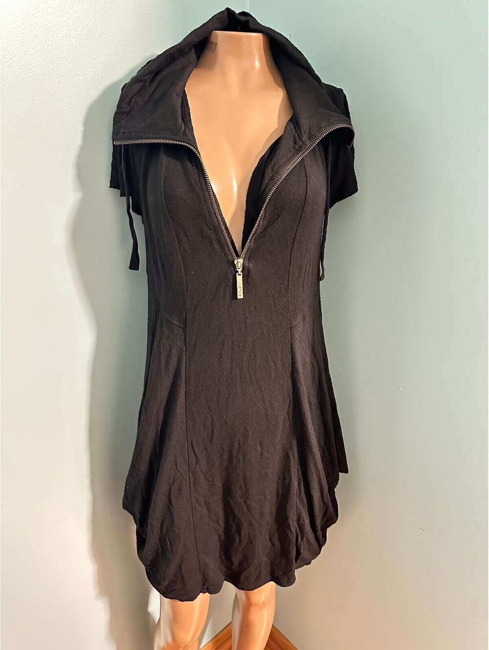 Kensie Vintage LBD Black Soft Casual Relaxed Fit Dress S